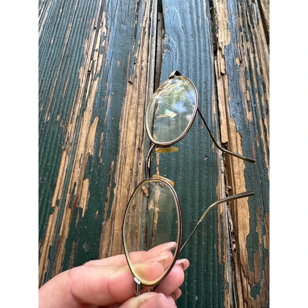 Anne Klein Vintage Oval Metal Eyeglasses Bronze Copper Frames‎ AK 149 DL1